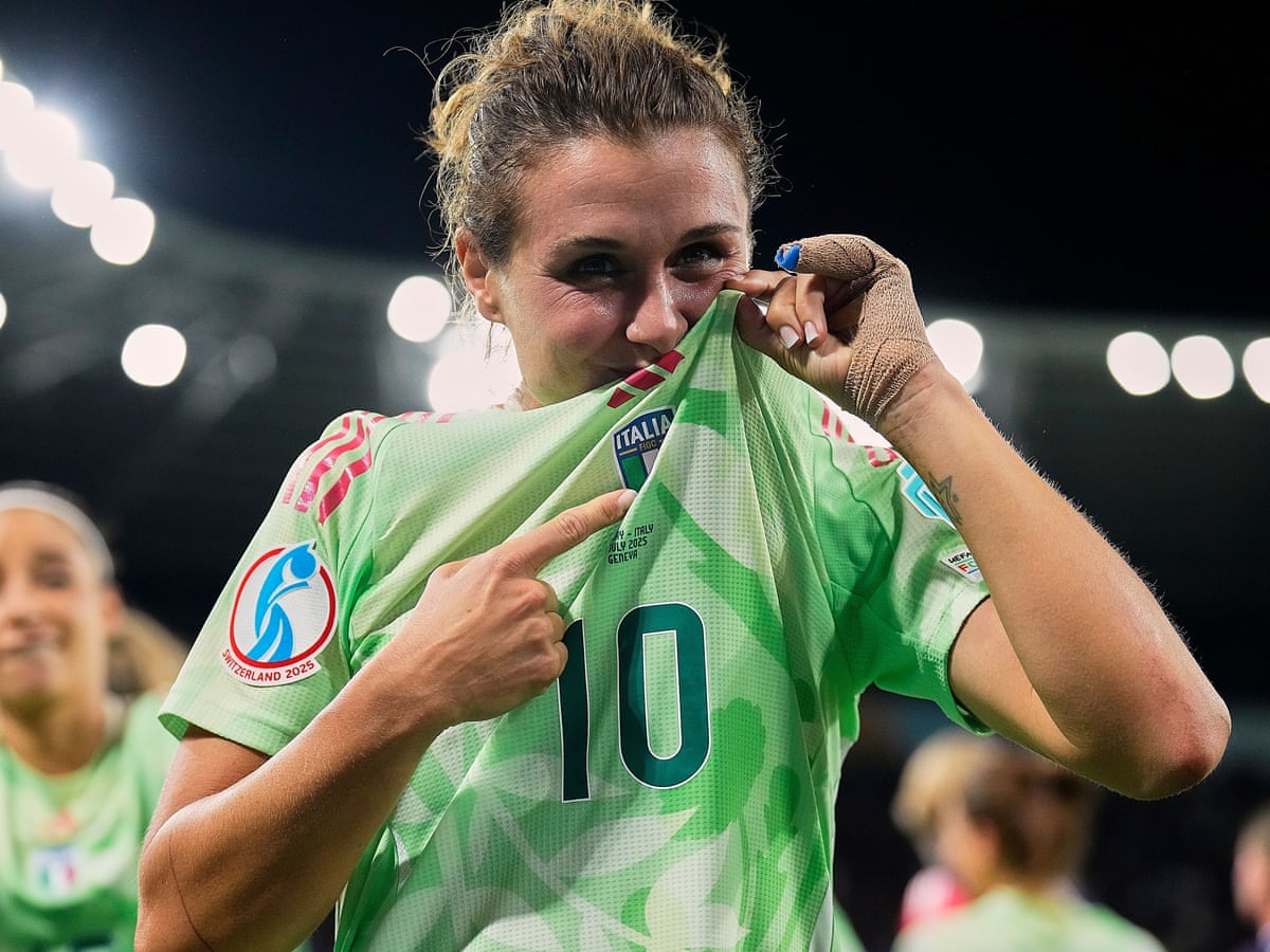 Italy's icon Cristiana Girelli takes Le Azzurre to verge of Euro 2025  history | Women's Euro 2025 | The Guardian