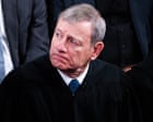 US supreme court justices not ‘political’, John Roberts says amid backlash