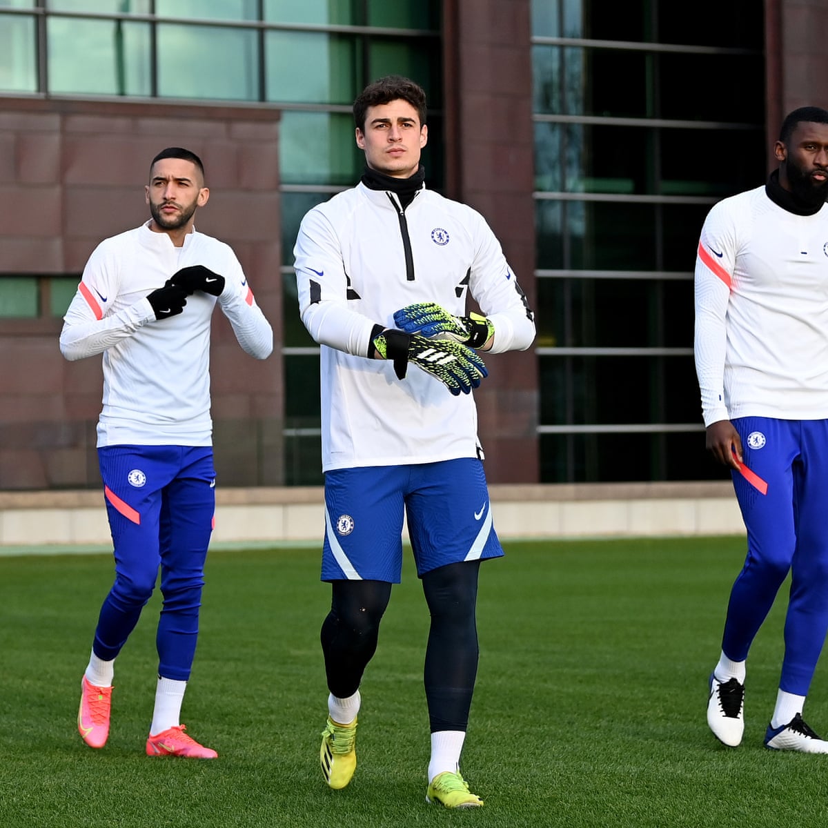 Antonio Rudiger Clashes With Kepa Arrizabalaga At Chelsea Training Chelsea The Guardian