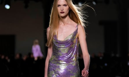 Donatella Versace channels 1990s joy in bright spring/summer collection | Milan fashion week | The Guardian Donatella Versace channels 1990s joy in bright spring/summer collection | Milan fashion week | The Guardian