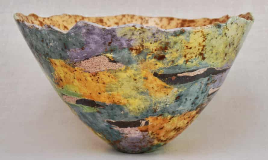 Barbara Hanley used subtle colors in her pottery inspired by the landscapes and seascapes of Wales and France