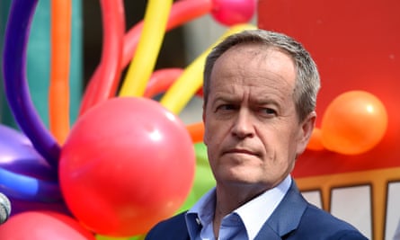 The opposition leader, Bill Shorten, at a rally in favour of marriage equality in Melbourne