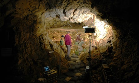 The Hohlenstein Stadel cave, north of Langenau, Germany.