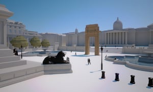 Model of how the arch will look in Trafalgar Square