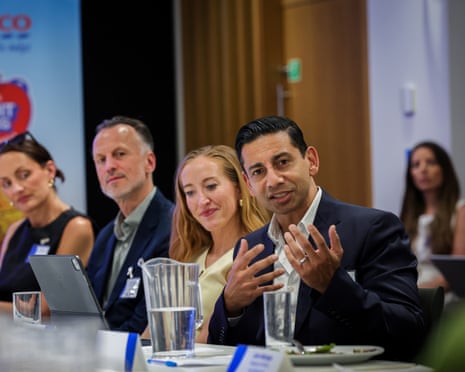 From left: Kate Cawley of the Future Food Movement; Richard Hall from Danone; Lucy Upton, dietician; Tesco CEO Ashwin Prasad.