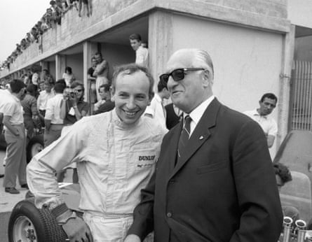 Enzo Ferrari with John Surtees in 1964