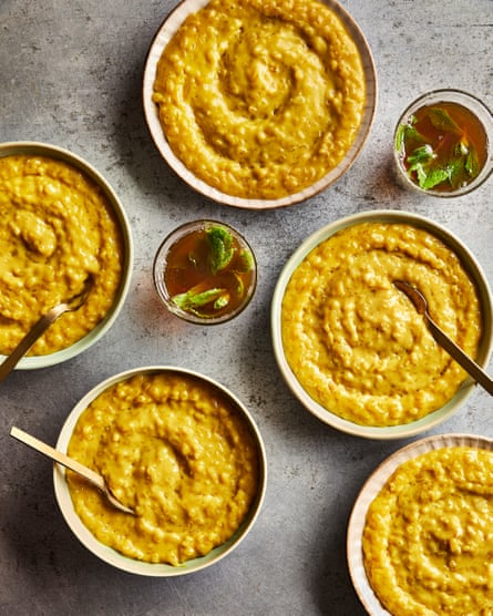 Anissa Helou’s tahini rice pudding.