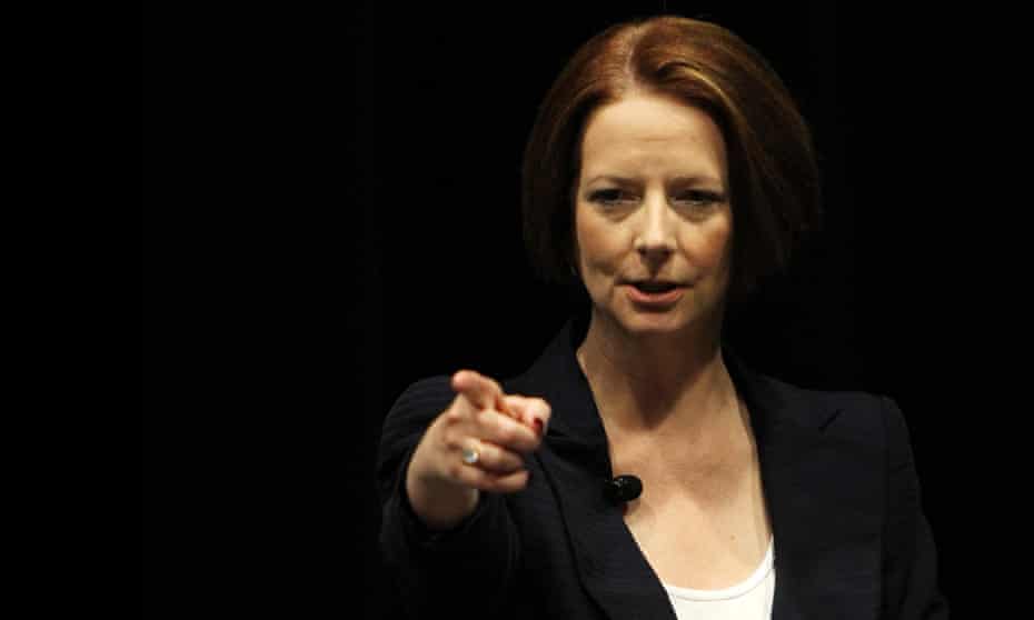 Julia Gillard as prime minister in 2012, the year she announced the royal commission