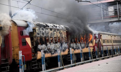 Thousands ransack railway station as protests intensify over