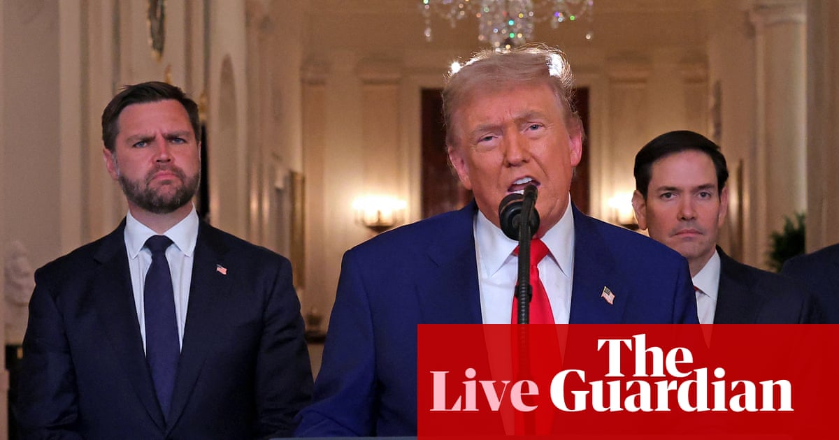 Trump says Vance-Rubio ticket for 2028 presidential election would be ‘unbeatable’ – US politics live