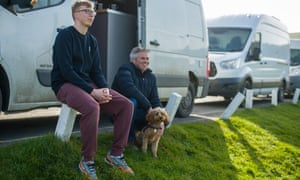 The Greenhalgh family, who travelled from the West Midlands for a day trip to Woolacombe