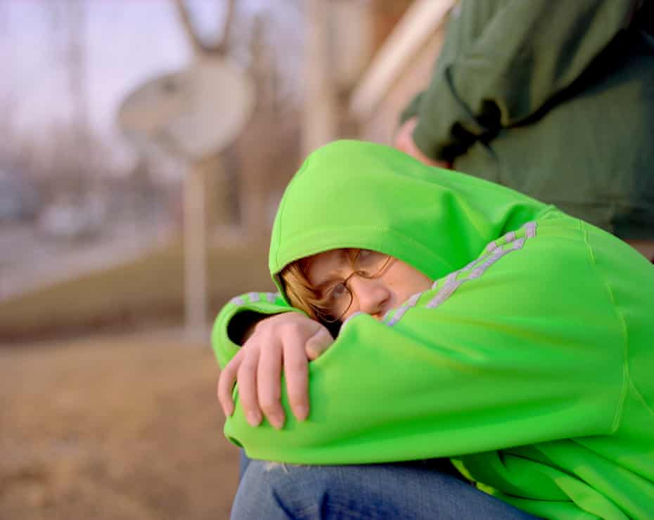 Mark Higgins, pictured outside his family’s home in Manitowoc.