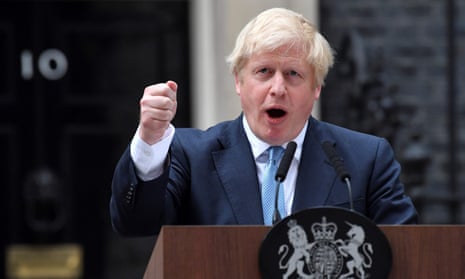 Boris Johnson speaks outside 10 Downing Street
