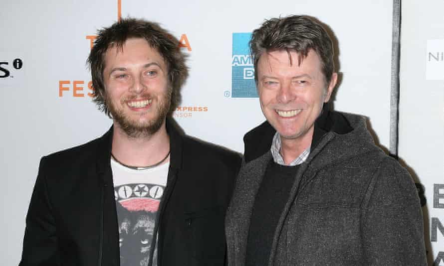 Duncan Jones with his father, David Bowie, in 2009.