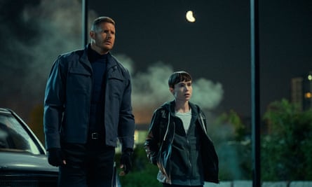 Elliot Page with Tom Hopper in the Netflix superhero series The Umbrella Academy.