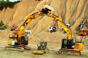 Yellow diggers face off against each other