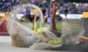 USA’s Quanesha Burks in the women’s long jump final