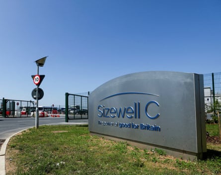The entrance gate to Sizewell C