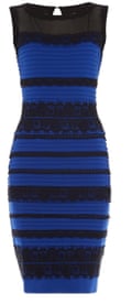 blue and black dress