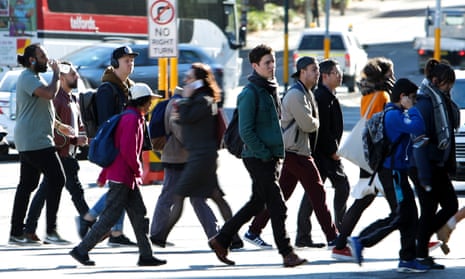 City commuters in Sydney
