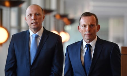 Peter Dutton with Tony Abbott