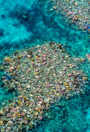 A reef from the air