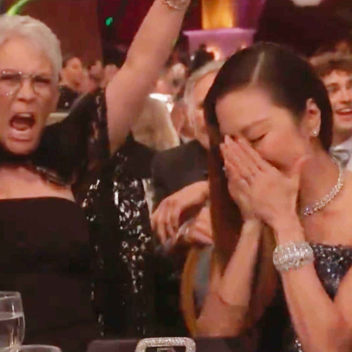 The sheer joy of Jamie Lee Curtis cheering Michelle Yeoh sets a new bar for  female best-friendship | Zoe Williams | The Guardian