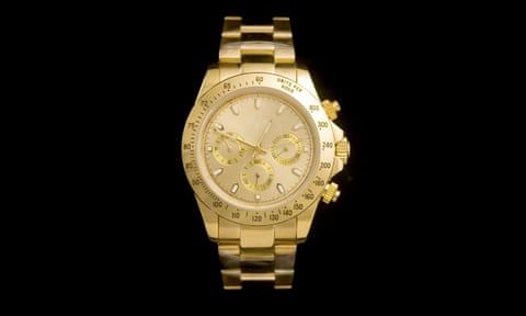 Luxury gold watch.