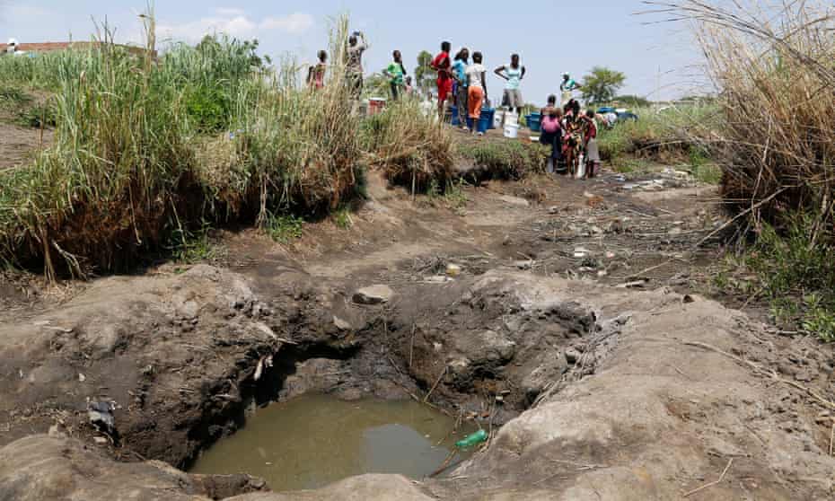 A waterhole in Harare, Zimbabwe.