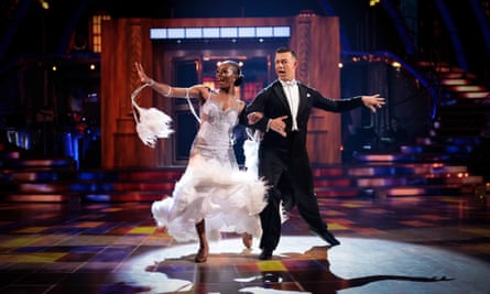Kai Widdrington and AJ Odudu on Strictly Come Dancing in 2021.