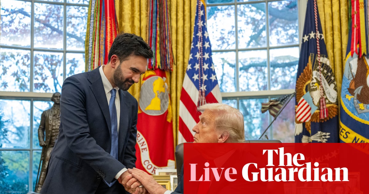 Trump says he ‘absolutely’ would live in Mamdani’s New York during unexpectedly cordial first meeting – US politics live