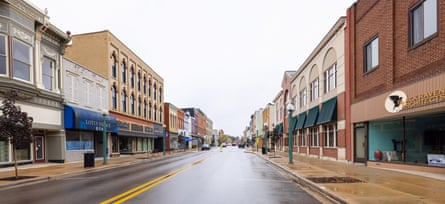 A shop-lined street