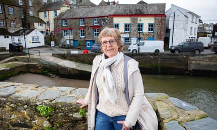 Parish councillor Gini Ainley in Polruan.