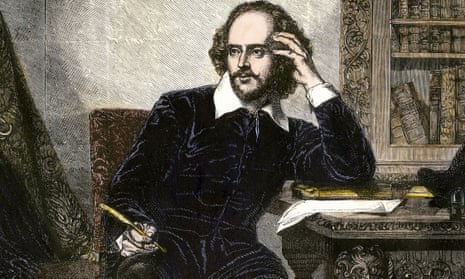 William Shakespeare in his study