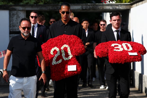 Liverpool Pays Tribute in Portugal: Emotional Farewell for Diogo Jota and Brother André Silva Liverpool Pays Tribute in Portugal: Emotional Farewell for Diogo Jota and Brother André Silva
