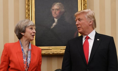 Prime Minister Theresa May meeting US President Donald Trump earlier this year