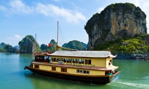 Junk boat Halong Bay Vietnam
