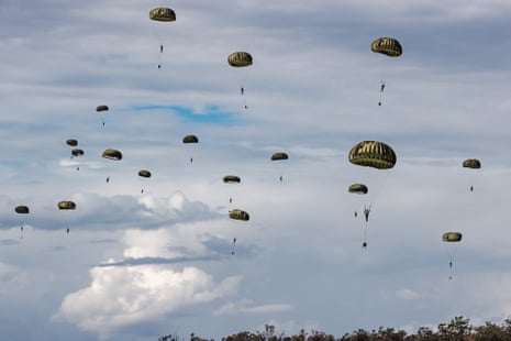 Indonesian air force personnel from the Kopasgat during Exercise Talisman Sabre at Shoalwater Bay this year.
