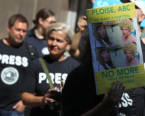 ABC staff on strike in Sydney