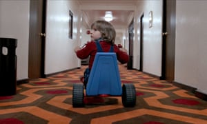 That boy needs therapy ... Danny Lloyd as Danny Torrance in The Shining.