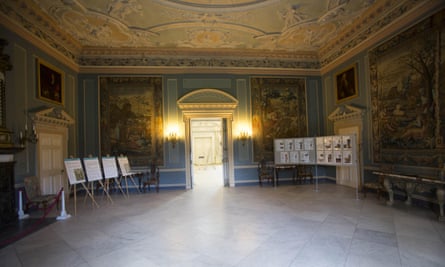 Clandon Park House before the blaze on Wednesday. The mansion is a popular wedding venue