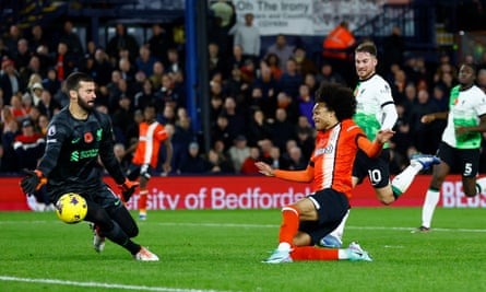 Tahith Chong opens the scoring for Luton.