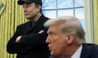 Musk boasts about 'thrashing bureaucracy' in cozy joint interview with Trump - US politics live