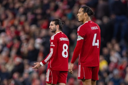 Dominik Szoboszlai and Virgil van Dijk look connected for Liverpool