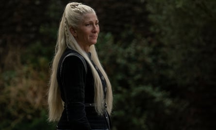 Gives short shrift to Rhaenyra … Princess Rhaenys (Eve Best).