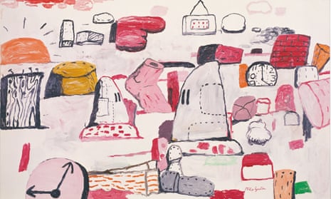 Flatlands, 1970, by Philip Guston. His Klan paintings were condemned as wilfully inept at the time but no one bjected to the subject matter