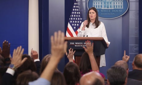 White House deputy press secretary Sarah Huckabee Sanders.