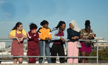 Rocks film stills Directed by Sarah Ruby Stokes as Agnes, Anastasia Dymitrow as Sabina, Kosar Ali as Sumaya, Bukky Bakray as Shola ‘Rocks’, Tawheda Begum as Khadijah and Afi Okaidja as Yawa