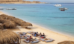 beach view in hurghada, egypt