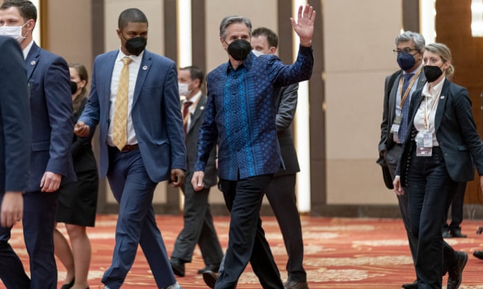 Antony Blinken in Phnom Penh on Thursday.